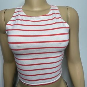 Forever21 Stripe Crop Top